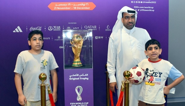 From the trophy tour at 3-2-1 Qatar Olympic and Sports Museum and Lusail Marina Saturday. PICTURES: Thajudheen and Shemeer Rasheed