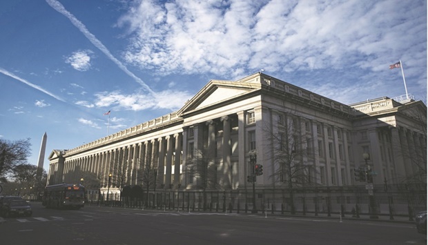 The US Treasury building in Washington, DC. The relentless bear market in US Treasury debt is on the cusp of a new phase, with yields across much of the maturity spectrum on course to crack above their 2018 highs and several major potential catalysts to help such a move.