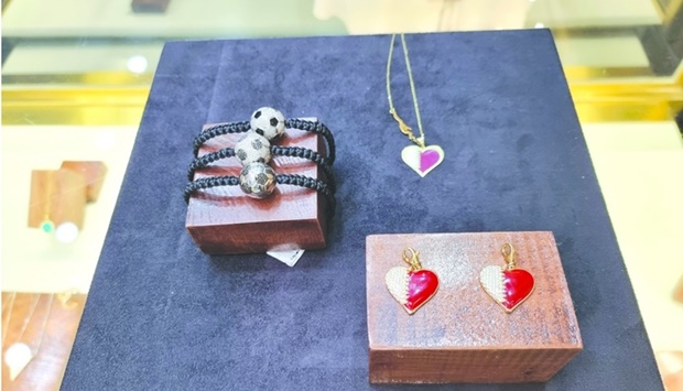 Qatari designers like Nouf al-Meer, Sameera Hamed al-Mulla, and AlDana Hamad Alhenzab, showcase an array of jewellery pieces reflecting the country's culture at DJWE 2022. PICTURE: Joey Aguilar
