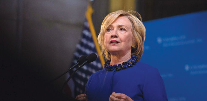 Hillary Clinton: taking another step away from her husbandu2019s political positions.