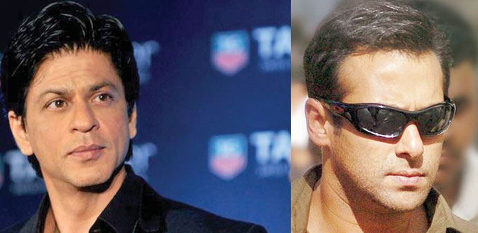 UNEASY RELATIONSHIP: Shah Rukh Khan (left) and Salman Khan
