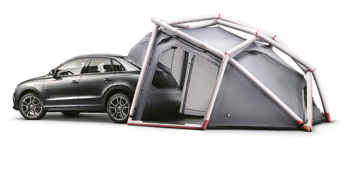 Camping tent from Audiu2019s u201cgenuine accessoriesu201d line.