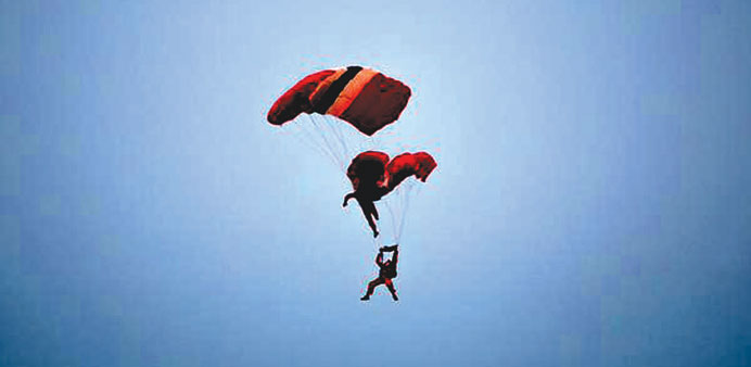  The parachute failure.