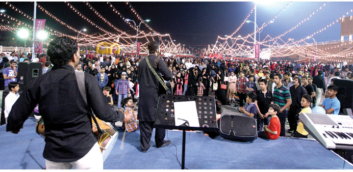 FUN: Doha-based music artists Shoaib Balouch and Abdulla Javed also performed at the event, thrilling the crowd with their electrifying performance.