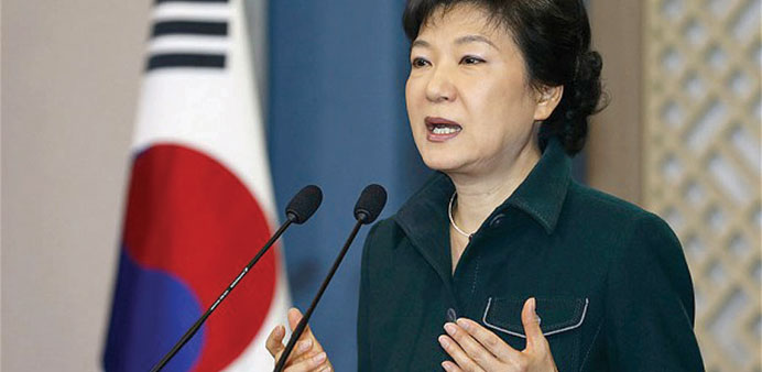 President Park Geun-hye. 