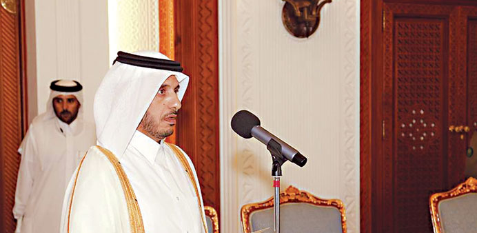 HE the Prime Minister Sheikh Abdullah bin Nasser bin Khalifa al-Thani