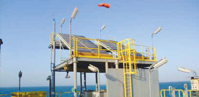 A solar plant in Qatar. Solar represents Qataru2019s strongest opportunities for alternative energy, with a number of plants now under development.