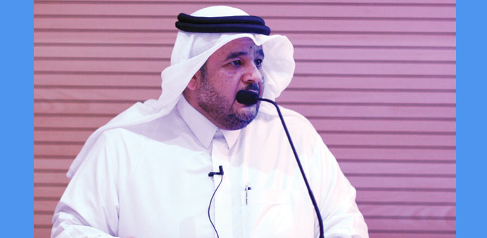 Dr al-Ansari addressing the QUSRB.