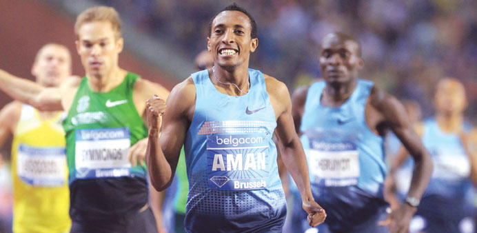 800m World Champion Mohamed Aman of Ethiopia will race in Doha on Friday.