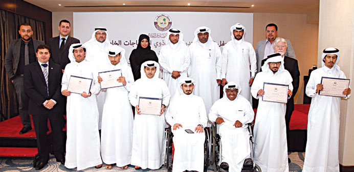 The graduating trainees with officials and sponsors.