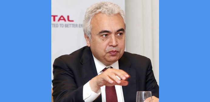 Dr Fatih Birol at a media roundtable in Doha yesterday. PICTURE: Jayan Orma
