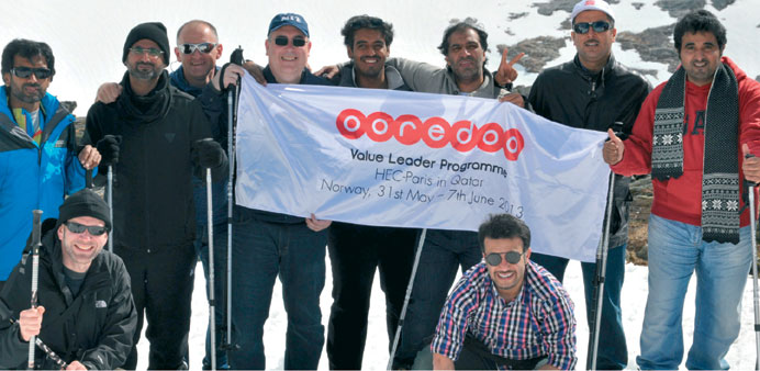Qatari executives of Ooredoo during the HEC Paris Value Leader Programme trip to Norway.