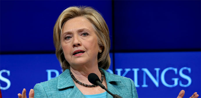Democratic presidential candidate Hillary Clinton discusses the Iran nuclear agreement 