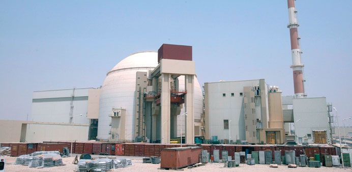 The Iranian nuclear power plant in Bushehr