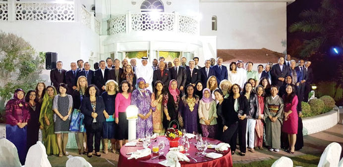 Ambassadors, dignitaries and guests at the dinner.