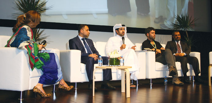 Al-Mannai with other speakers at the panel discussion.