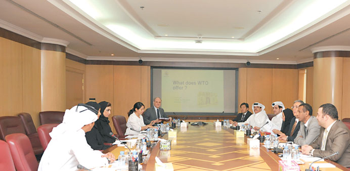 Public and private sector officials gather at the Ministry of Business and Trade to attend a three-day workshop about the general trade on agreements 