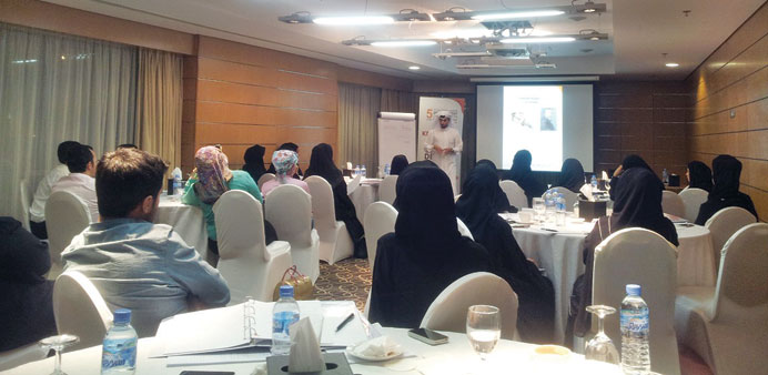 Participants attending the Bedaya Centre workshop.