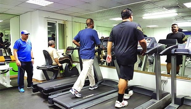 The QDA gym welcomes people with diabetes who want to exercise after the Iftar break. PICTURES: Joey Aguilar.