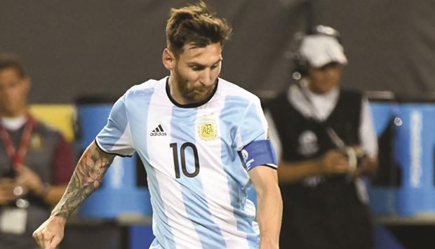 Argentina striker Lionel Messi scores the second of his three goals against Panama in their Copa America Centenario clash yesterday after coming off the bench in the 61st minute. Argentina won 5-0 to storm into the quarter-finals. (Mike DiNovo-USA TODAY Sports)