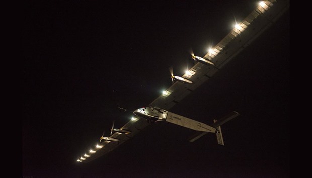 Solar Impulse 2 appraoching New York
