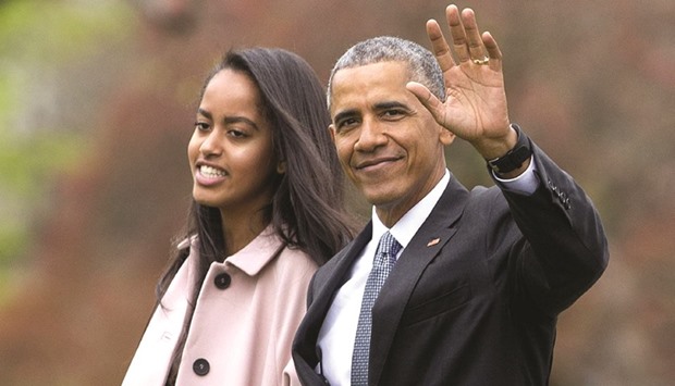 President Obama and his daughter Malia