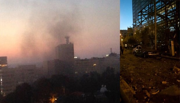 Explosion near a major bank in Beirut