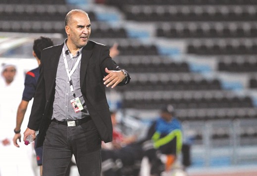 File picture of Al Sailiya coach Sami Trabelsi during a Qatar Stars League match last season.