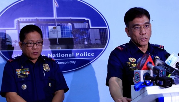 Philippine National Police (PNP) public information office Chief PCSupt. Wilben Mayor with PNP Crime