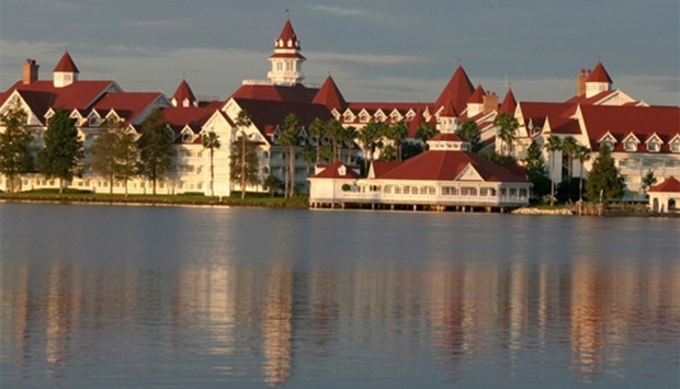 Early morning view of the Grand Floridian Resort and Spa