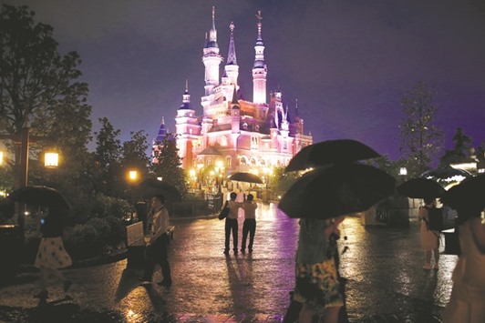 People visit Shanghai Disney Resorts as part of the three-day grand opening events. The resortu2019s seven square kilometre plot of land means there is plenty of space to expand, Disney chief executive Bob Iger told reporters ahead of its official opening today.