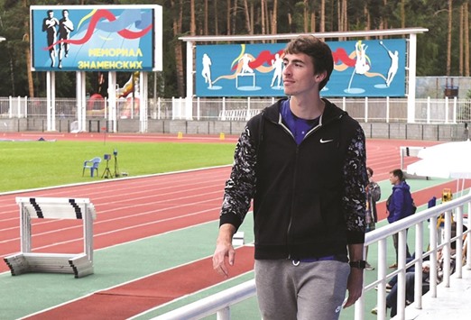In this June 5, 2016, picture, Russian hurdler Sergey Shubenkov takes part in a track meet in Zhukovsky, outside Moscow. (AFP)