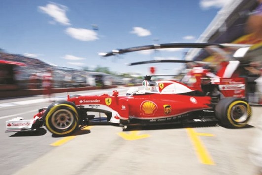 Ferrari driver Sebastian Vettel during the Canadian Grand Prix.