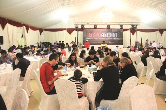 Hundreds of participants gathered yesterday to join Hyatt Plazau2019s seventh edition of Fast-a-thon.