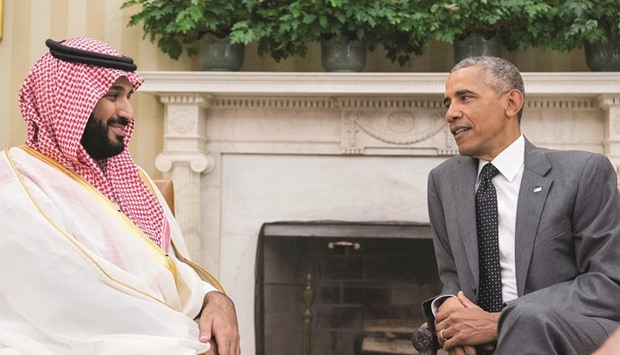 A handout picture provided by the Saudi Royal Palace on Friday shows Deputy Crown Prince and Minister of Defence, Prince Mohammed bin Salman meeting with US President Barack Obama in Washington. The prince is leading Saudi Arabiau2019s biggest-ever economic shakeup, moving to cut subsidies and diversify the economy away from oil by generating an extra $100bn in non-oil revenue by 2020.