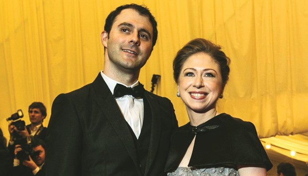 Chelsea Clinton with husband Marc Mezvinsky.