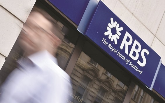 Shares in Royal Bank of Scotland yesterday rose by 7% as weekend opinion polls boosted expectations that Britain would vote to stay in the European Union.