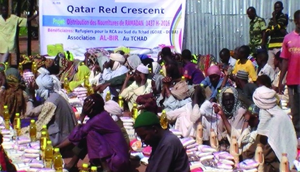People in Chad holds Ramadan Iftar.