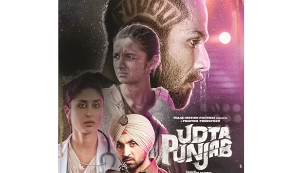 A poster for Udta Punjab.