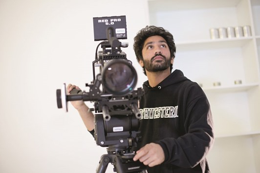 PASSIONATE: Shahnawaz Zali behind the camera.