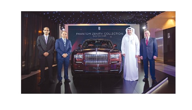 Omar Hussain Alfardan, president and CEO of Alfardan Group, with other officials at the event.