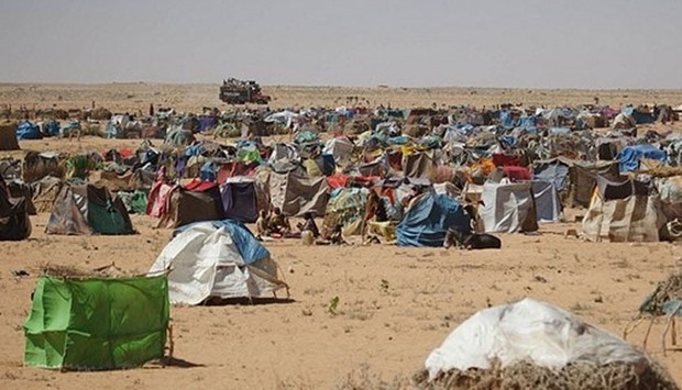 One of the camps for the dispalced in Darfur