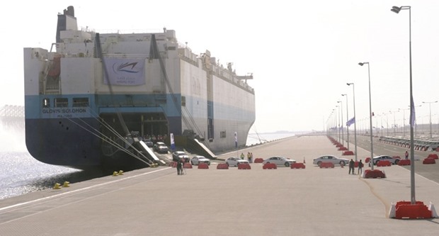 A ship unloads vehicles at the Hamad Port in December last year (file). In the World Economic Forum Global Competitiveness Report 2015-16, Qatar ranked 14th out of 140 countries, the highest score among the Gulf Cooperation Council countries.