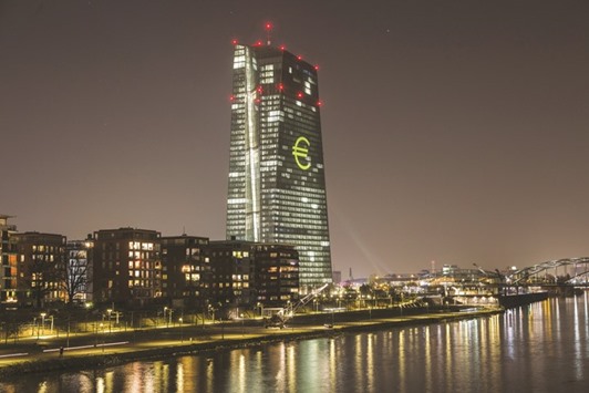 A view of the European Central Bank (ECB) headquarters in Frankfurt. The news of Brexit sparked a raft of announcements from the ECB, the Bank of England, the Bank of Japan, the Swiss National Bank and the US Federal Reserve, as they clambered to curb dizzying global stock market losses.