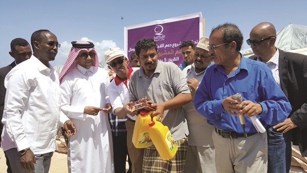 Officials and dignitaries at a project site.