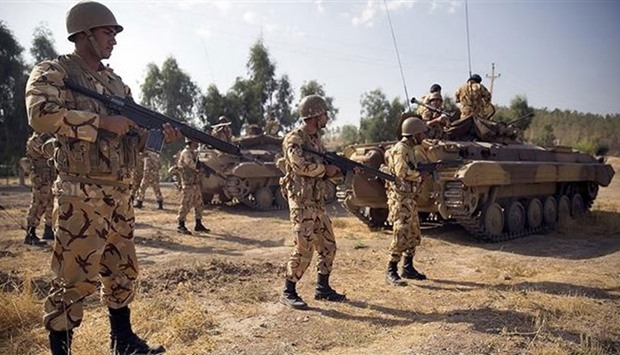 A statement from the  Revolutionary Guards said ,five armed rebels linked to counter-revolutionary groups, were killed on Friday night