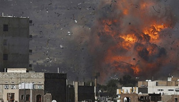 Saudi-led air strike in Yemen