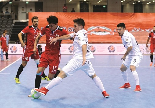 Brazilian giants Carlos Barbosa will play countrymen Magnus Futsal in the final of the Futsal Intercontinental Cup, after their 3-0 win over Al Rayyan at Ali Bin Hamad Al Attiya Arena in Doha. PICTURE: Shemeer Rasheed