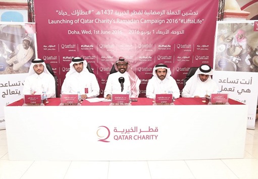 QC officials announcing the details of the Ramadan campaign.