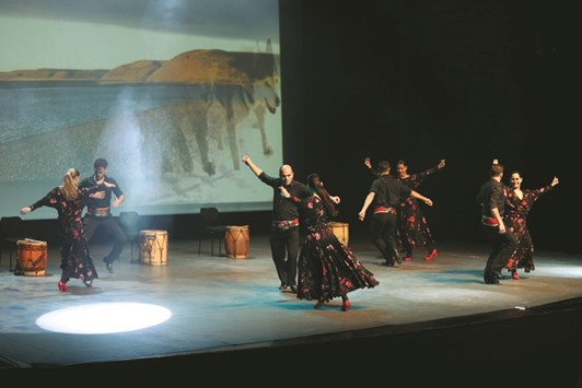 The Argentinian folklore performance at Katara, held as part of the Cultural Diversity Festival.